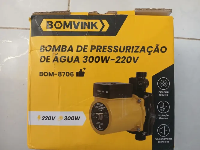 Bomba pressurizadora 300 W.