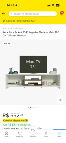 Rack para TV até 75? ? Madesa Metz 180 cm | Branco