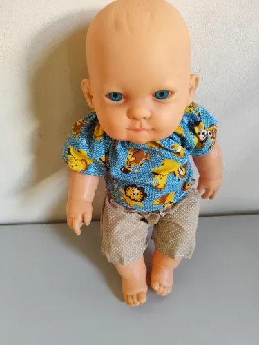 Boneco antigo vinil marca viva