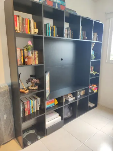 Estante para televisão preta