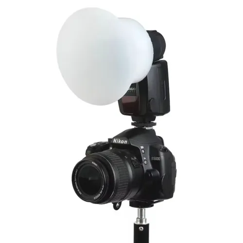Difusor de silicone para flash speedlight