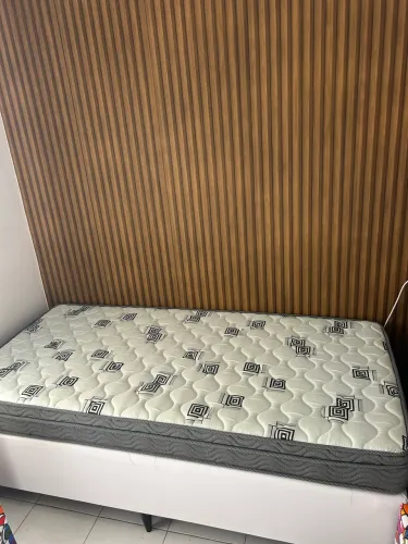 Cama Box com Colchão D45 espuma selada até 140kg