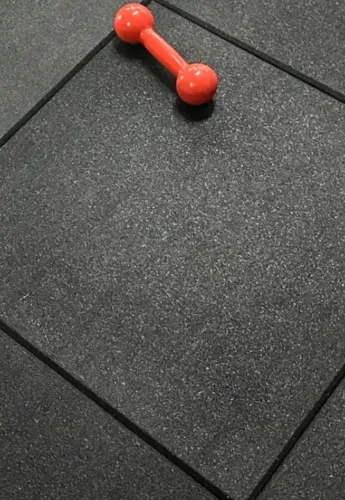 Piso Emborrachado Preto para academia ou Crossfit 