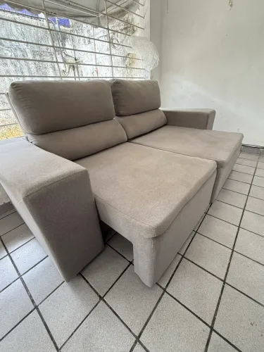 Sofá em linho retratil e reclinável