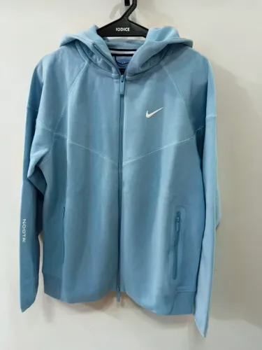 Moletom com capuz Nike nocta teec fleece azul novo, original tamanho M