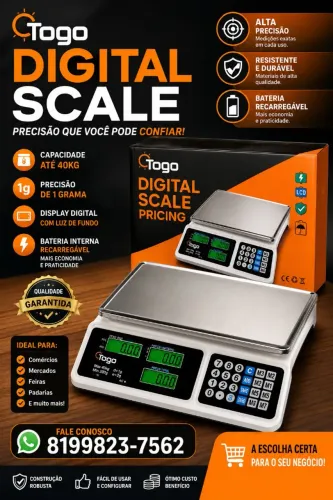 Balança comercial digital 40 kg
