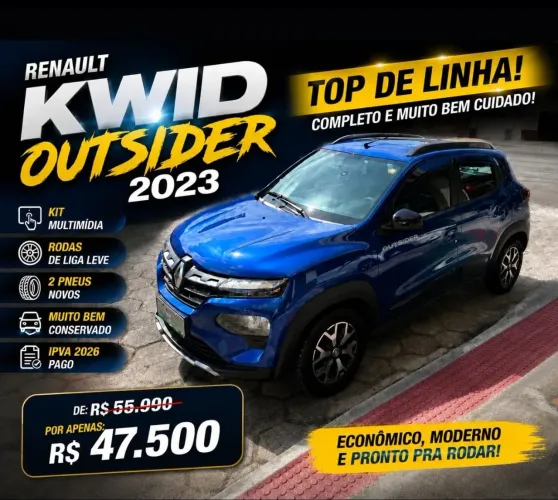 Renault Kwid Outsider 1.0 Flex 12V 5P Mec. 2023