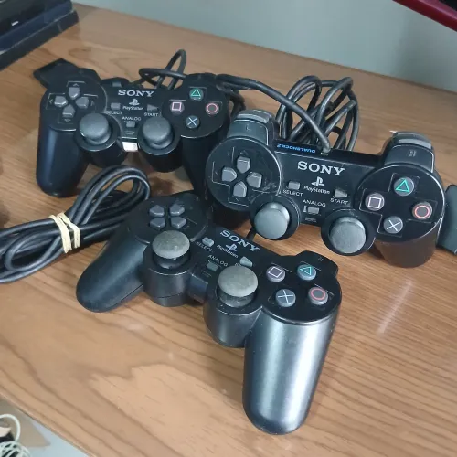 3 CONTROLES PLAYSTATION 2 ORIGINAL SÉRIE A