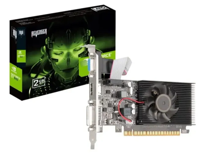 Placa De Vídeo Nvidia Ge Force Gt610 2gb Ddr3 Hdmi Vga Dvi