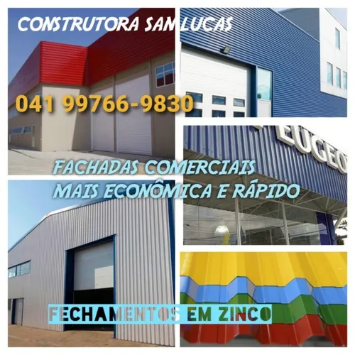 Steel Frame construção  ampliação Barracões telhados