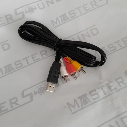 Cabo : 1 USB X 3 RCA. Com 1,5 metros. Novo.