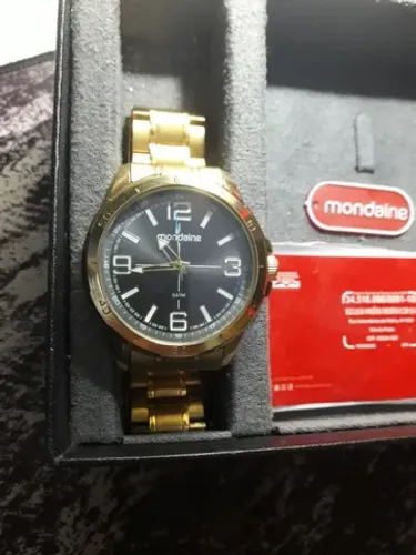 Relogio Original Mondaine Dourado