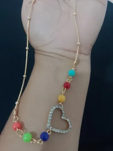 Choker feminino de semi jóias
