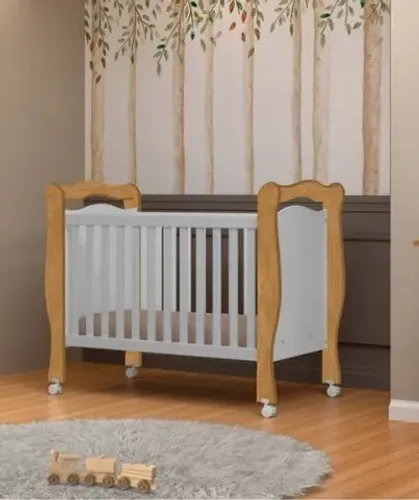 Berco Mini Cama Alvin Nature.Cinza Até 12x - Frete Grátis 