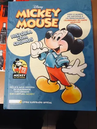 Album De Figurinhas Disney Mickey Mouse Lindo E Completo Capa Dura!