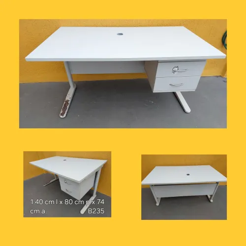 Mesa escritorio com gavetas 1.40 cm