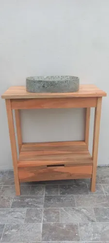 Armário de Banheiro em Madeira maciça