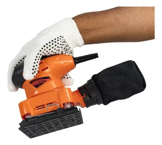 Lixadeira Orbital Profissional Pró Euro com Coletor Pó 180w 220v - Nova + Garantia