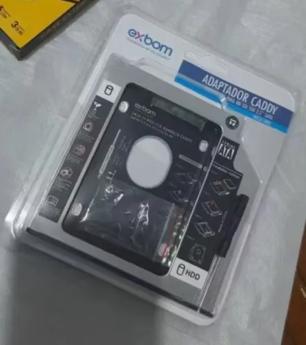 Adaptador Caddy SATA para HD/SSD 2.5 100% funcionando 