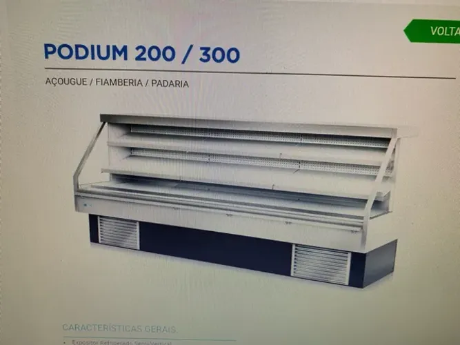 Balcão expositor refrigerado
