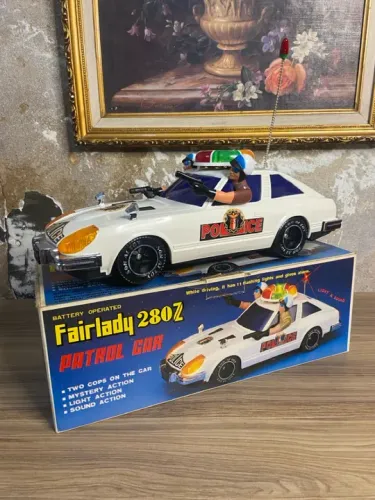 Patrol Car FairLady 280 Z Patrol Car da Son Al Toys | Antigo | Brinquedo 