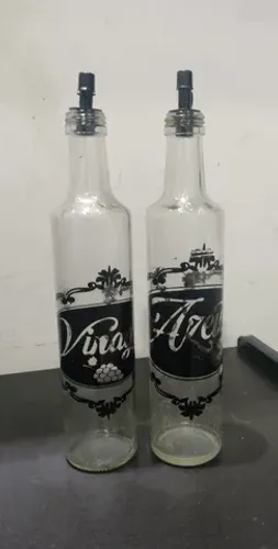 Porta azeite e vinagre com bico dosador 
