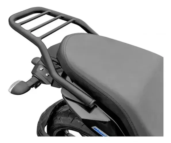 Bagageiro Suporte Baú FZ15 2023 Aço Carbono Preto SCAM SPTO659