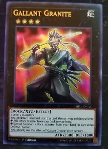 Yugioh!!! Gallant Granite - Chim-pt036 - Ultra Rare