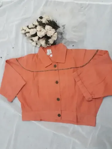 Blusa Cropped Sarja  Feminino