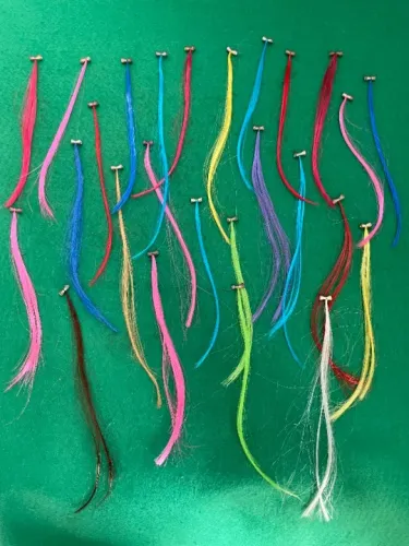 Mechas de Cabelo Coloridas - 26 peças