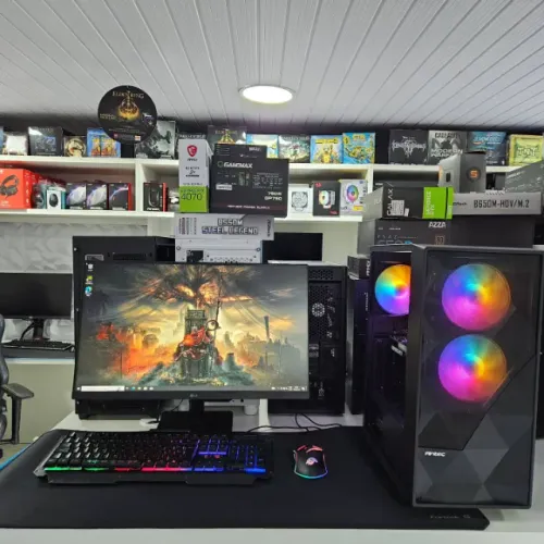 PC Gamer Novo + Monitor 24pl  Ryzen 5 + RTX 3050 1 ano de garantia e em até 12x