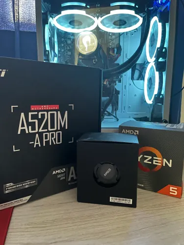 Processador e placa de mãe 