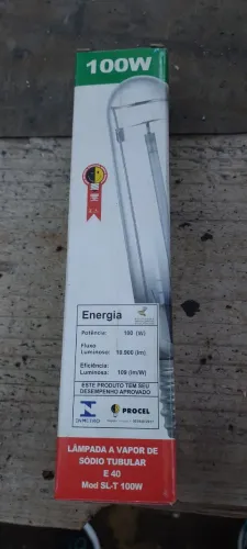 9 Lâmpadas de vapor de sódio 100w