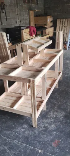 Bancada de palete para hortifruti