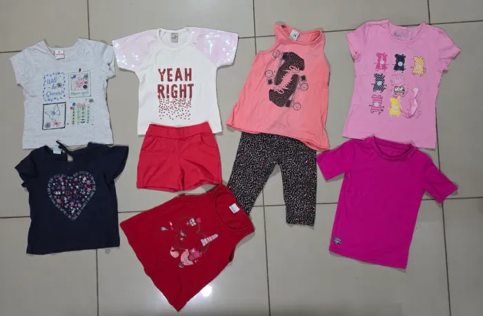 KIT Roupas Infantis - Menina TAMANHO 06