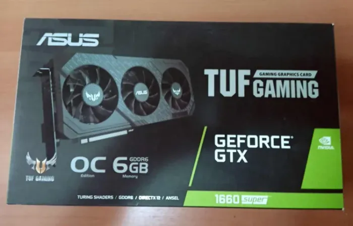 Caixa original Asus Geforce GTX-1660