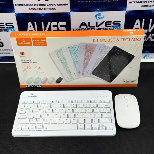 Kit Teclado e Mouse Sem Fio Bluetooth
