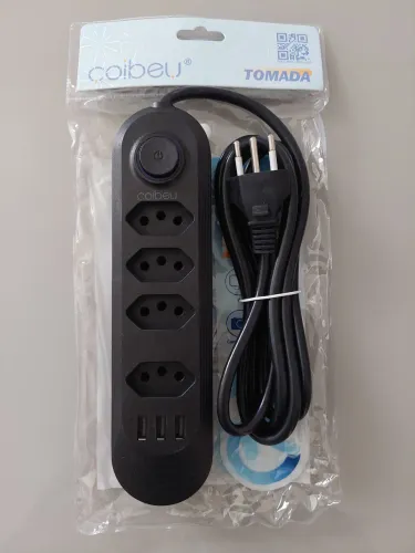 Extensão com 4 Tomadas e 3 USB - Anápolis-GO 