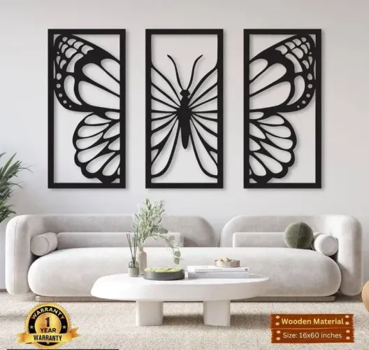 Quadro em Mdf  3 em 1 Decoração Casa