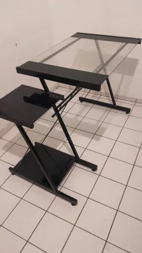 Escravinhinha de Vidro/ Mesa de Vidro Desmontável 