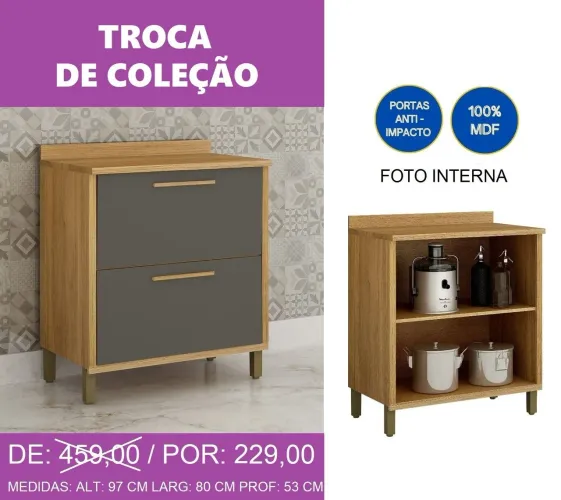 Balcão duas portas