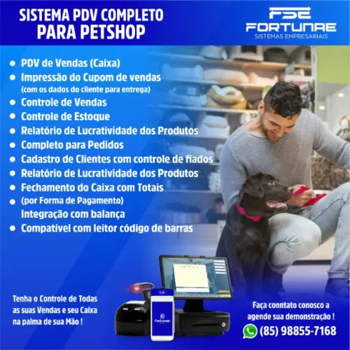 UM SISTEMA IDEAL PARA SEU PETSHOP OU LOJA DE RAÇÕES