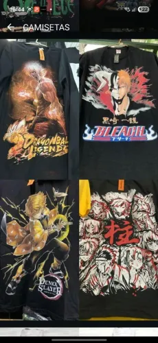 Vendo Casmisiras estampadas Anime