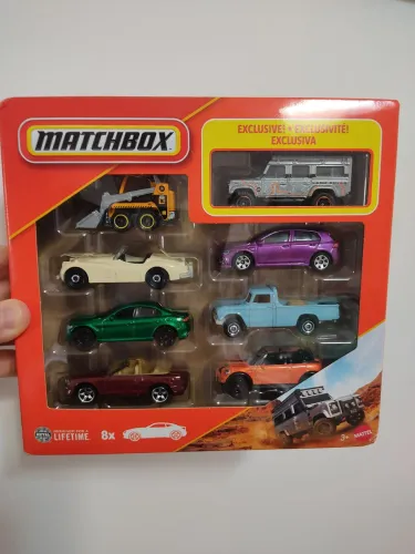 Matchbox pacote com 8 carrinhos