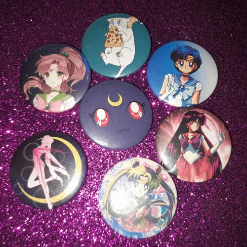 Sailor moon kit botons colecionáveis