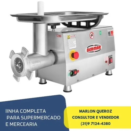 Moedor de Carne Boca 22 Bermar Motor: 740W