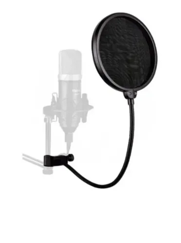 Filtro Pop Filter Dupla Camada Para Microfones Estúdio Gravação Qualidade