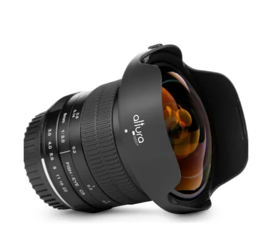 Lente Ultra Grande Angular De 8 Mm F/3.0 Para Canon Ef Preto