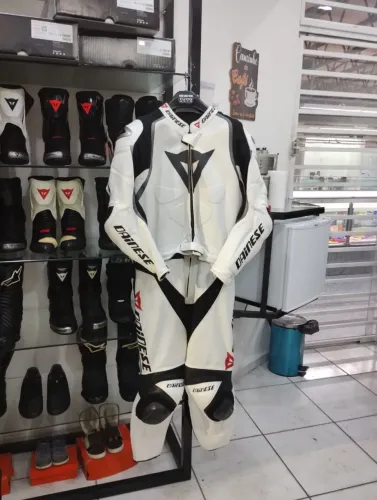 Macacão Dainese Laguna seca 54 eur duas peças branco