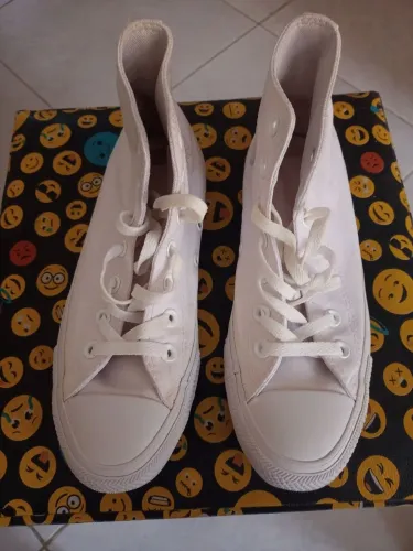 All Star Branco Cano Alto